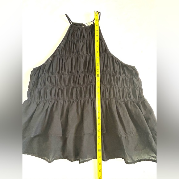 Antropologie Pilcro Black Flowy Top Sz. M - Picture 7 of 8